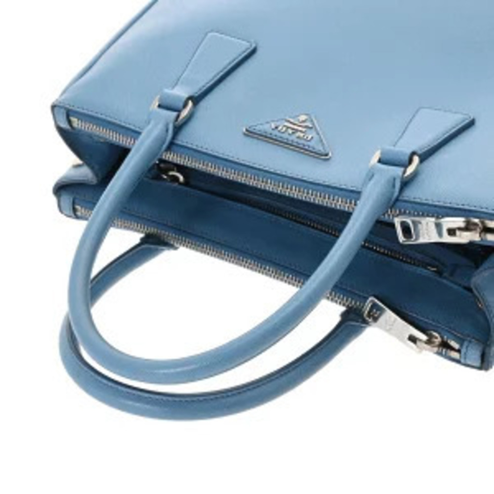 Prada Galleria Bag Blue Saffiano Leather Handbag - Picture 3 of 9